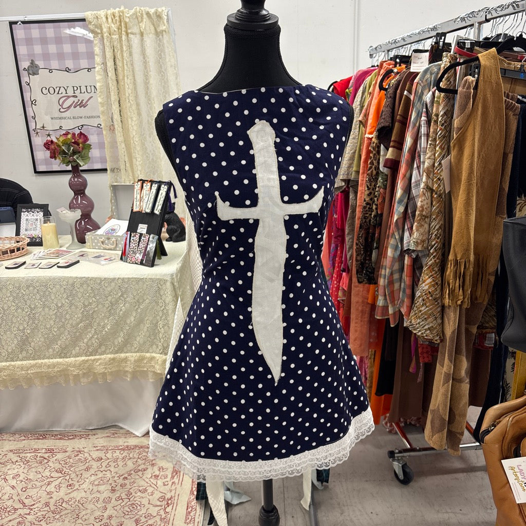 Custom Crusader Sword Dress - Made from Thrifted Fabrics